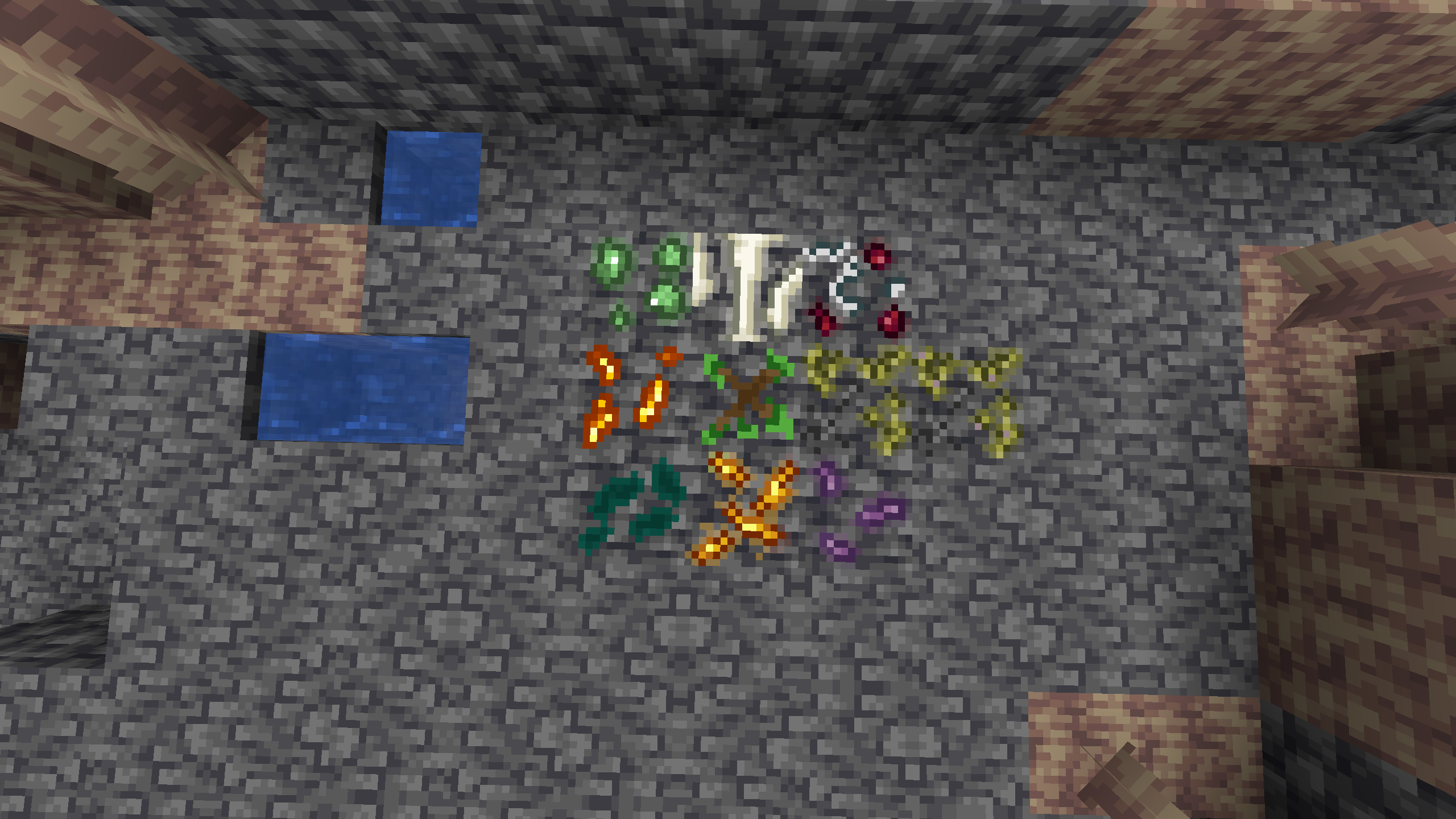 All the ores available on the 0.1.1 version