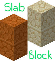 An isometric image of sandstone & red sandstone slab variants