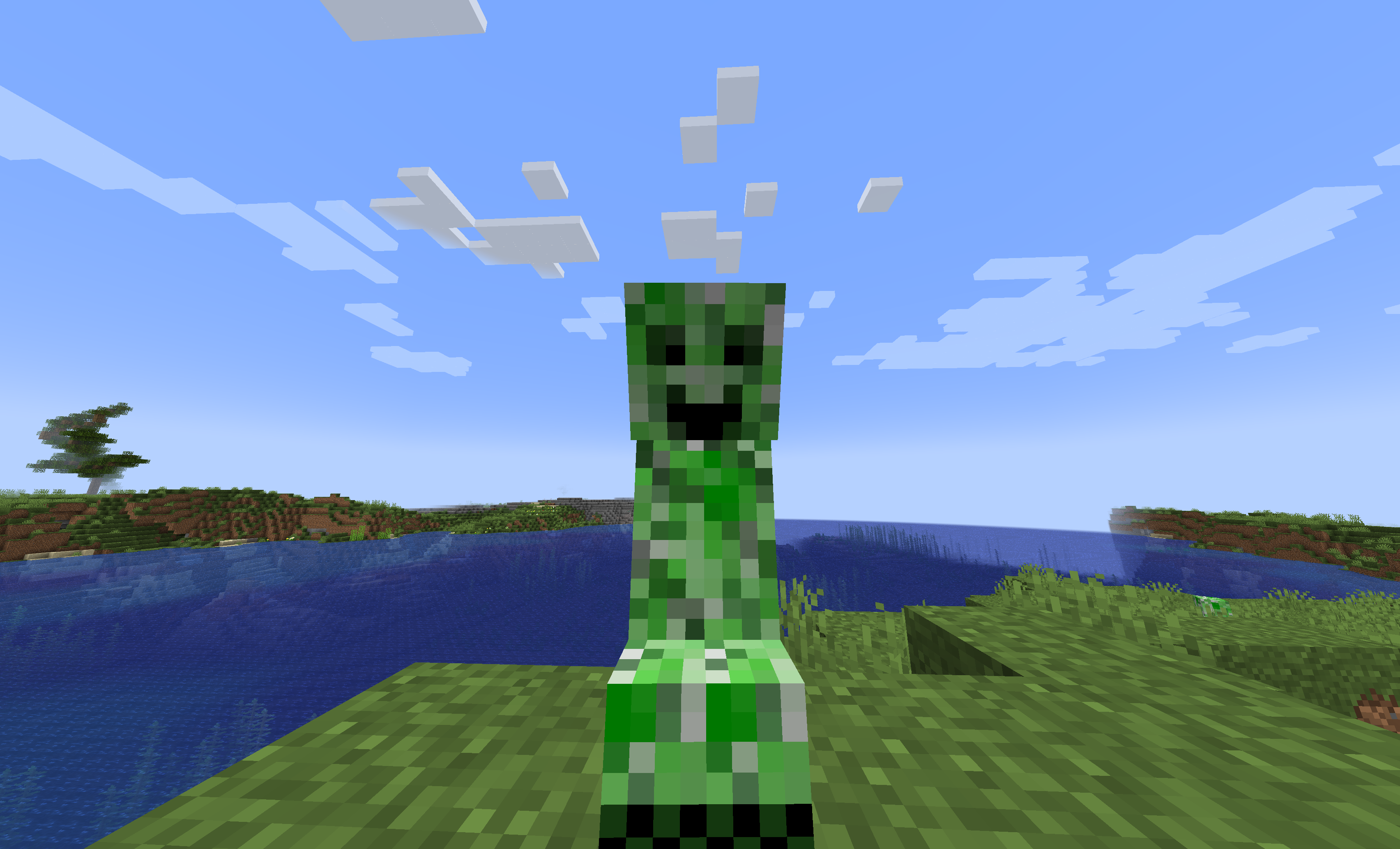 Minecraft Blue Creeper Texture