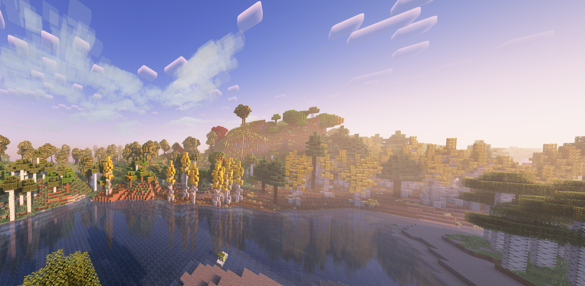 The Minecraft Overworld with this mod