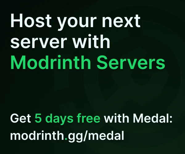 Host your next server with Modrinth Servers
