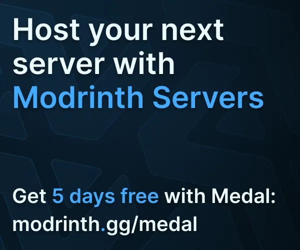 Host your next server with Modrinth Servers