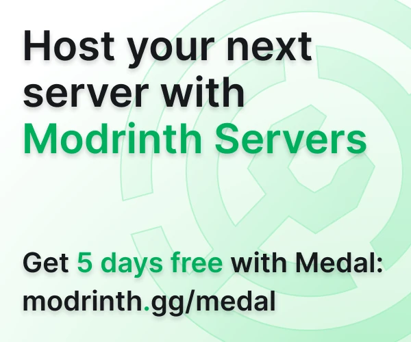 Host your next server with Modrinth Servers