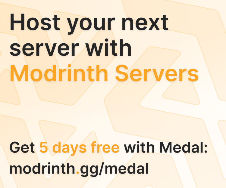 Host your next server with Modrinth Servers