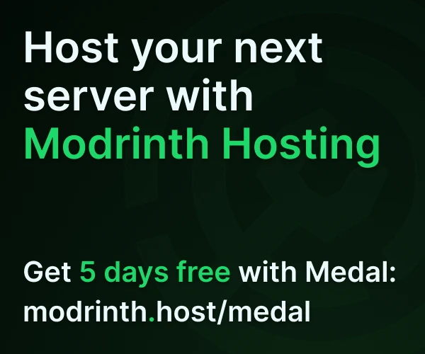 Host your next server with Modrinth Hosting