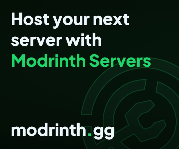 Host your next server with Modrinth Servers
