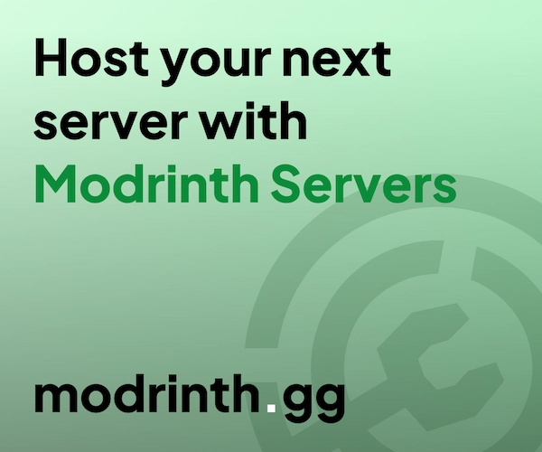 Host your next server with Modrinth Servers